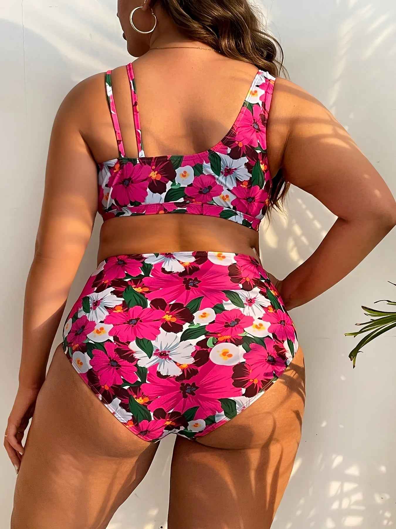 High-Waist Printed Bikini Set