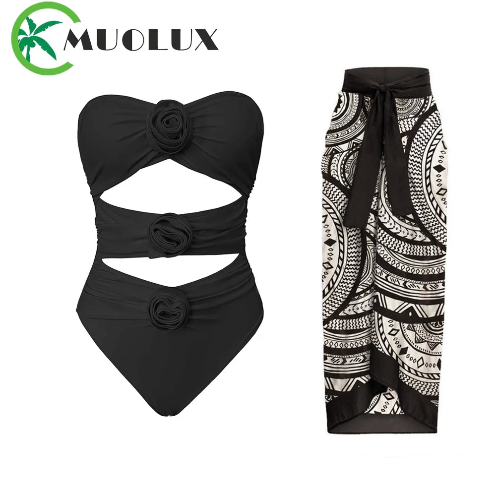 High-Waist 3-Piece Floral Bikini Set | The Sophisticated Shoppers
