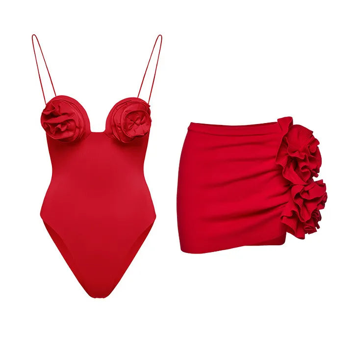 High-Waist 3-Piece Floral Bikini Set | The Sophisticated Shoppers