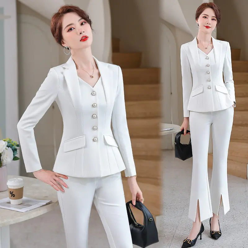 Office Business Suit Jacket and Pants Set | Sophisticata™