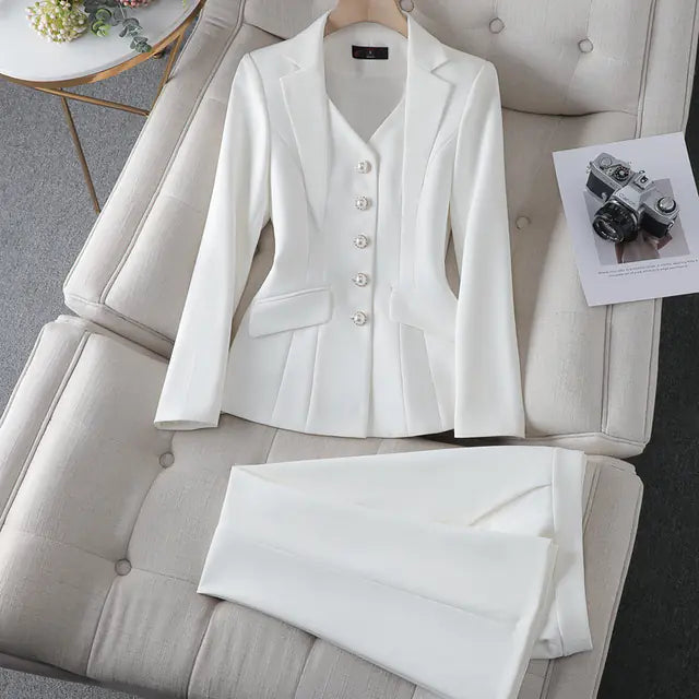 Office Business Suit Jacket and Pants Set | Sophisticata™