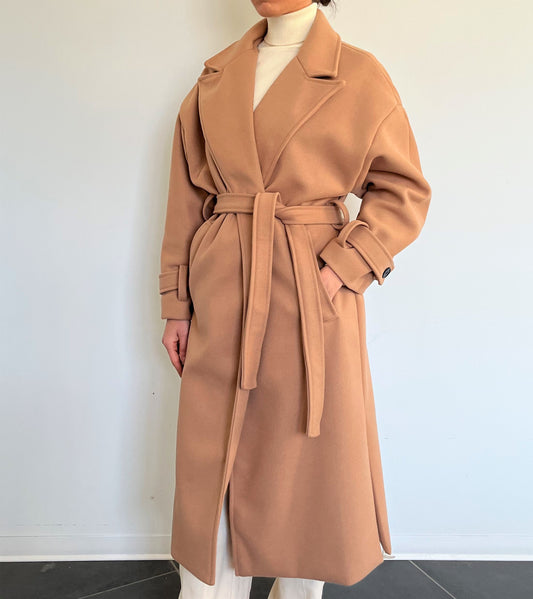 Long Coat with belt - LIVIA