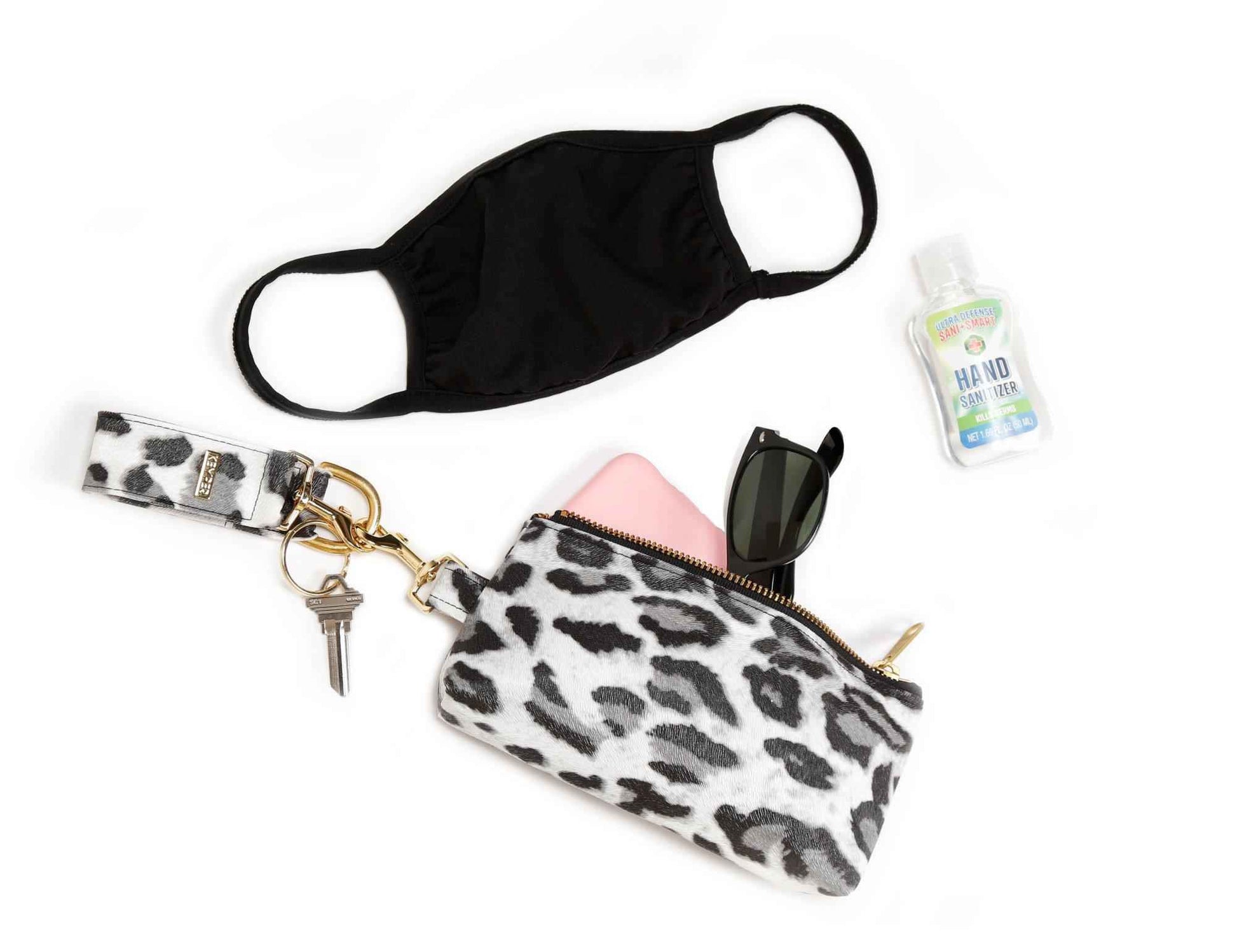 Silver Premium Leather Clip Bag