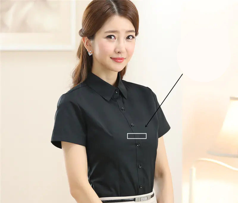 Women’s Long Sleeve Slim Fit Business Shirt | Sophisticata™